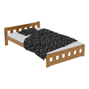 Maxi Zvýšená postel z masivu Nikola 120 x 200 cm - barva Dub