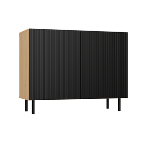 TPS Komoda KAMA 2D 100cm, Dub Artisan/Černá