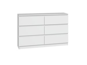 TPS Komoda MALVA M6 120 cm - Bílá
