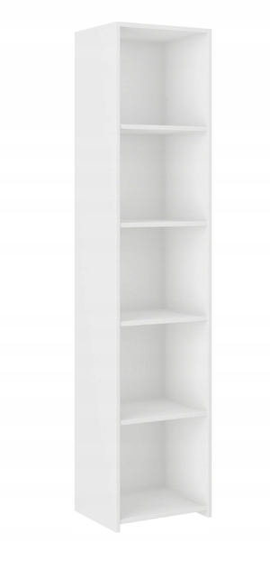 MBN Knihovna s policemi MODERN B40 180 x 40 x 30 cm - Bílá