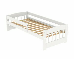 DRW Dětská postel z masivu Edík 160 x 80 cm - barva Bílá ROŠT ZDARMA