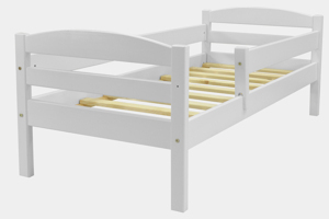 PCZ Dětská postel z masivu Anička, 160x70 cm Bílá ROŠT ZDARMA