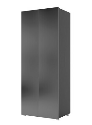 GAB Dvoudveřová skříň LORONA SZ2D, Černá 80 cm