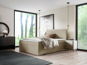 Eka Kontinentální čalouněná postel SMART - Trinity (120x200 cm) Barva látky Trinity: (2302) Krémová
