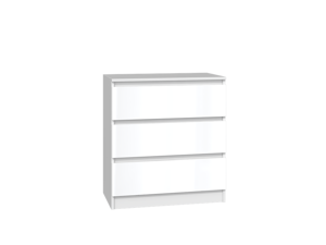 TPS Komoda MALAVA M3 70 cm - Bílý lesk