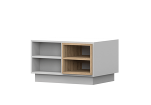 IDZ Konferenční stolek GREY 06, 120 cm Bílá/Dub Artisan