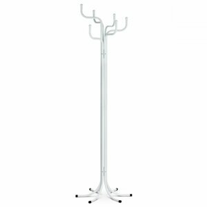 Věšák stojanový RAMKO - 188 cm, kov, bílý mat