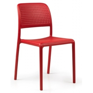 Plastová jídelní židle Stima BORA – bez područek, nosnost 200 kg Rosso/P