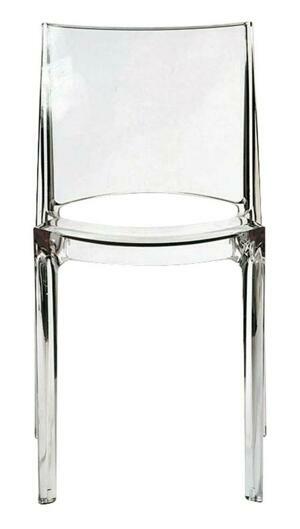 Plastová jídelní židle Stima B-SIDE – bez područek Transparente