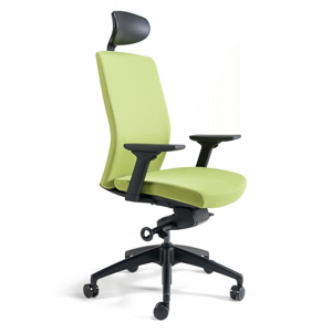 Kancelářská ergonomická židle BESTUHL J2 SP — více barev, s podhlavníkem Zelená 203