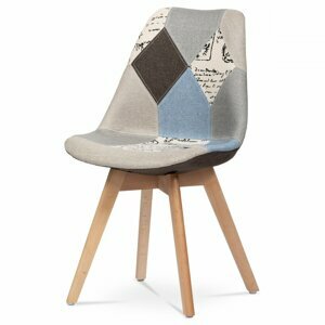 Jídelní židle BOLZANO II - masiv buk, patchwork