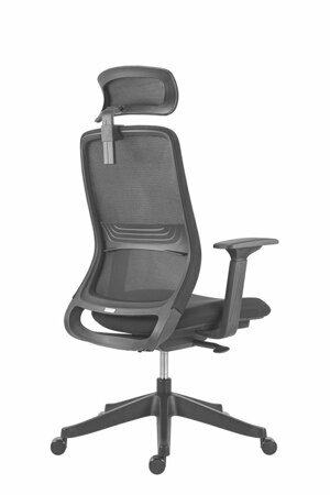 Kancelářská ergonomická židle SONIA - síťovina, černá