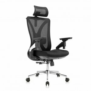 Kancelářská ergonomická židle VERTE X — černá, nosnost 150 kg