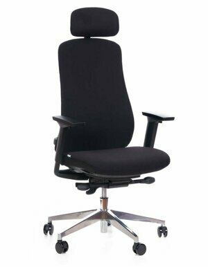 Kancelářská ergonomická židle Sego Terra — látka, více barev, nosnost 120 kg černá