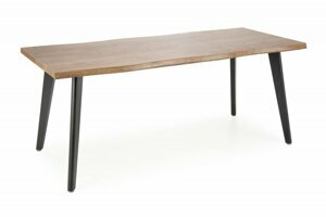 Rozkládací jídelní stůl DICKSON 2 — 150x90 (+60cm), masiv, přírodní