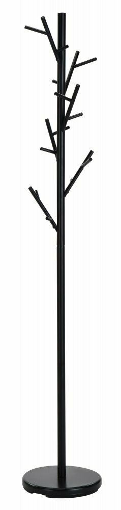 Stojanový věšák PALU – 176 cm, kov, černá