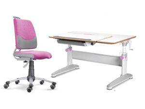 Dětský set Actikid A3 EXPERT - růžový, set židle + stůl