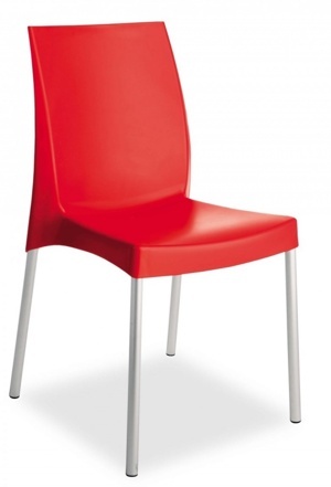 Plastová jídelní židle Stima BOULEVARD – bez područek, více barev Rosso/P