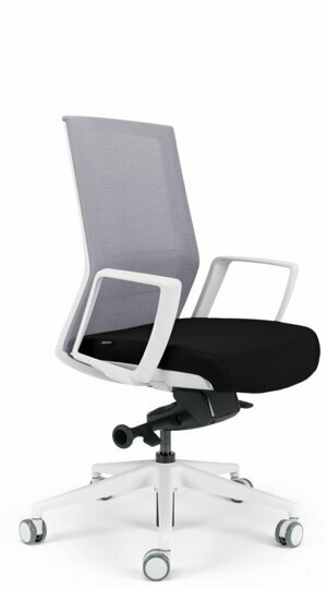 Kancelářská ergonomická židle BESTUHL S27 WHITE — více barev, snímatelný potah Černá