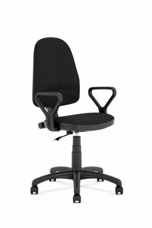 Kancelářská otočná židle BRAVO — látka, více barev Černá