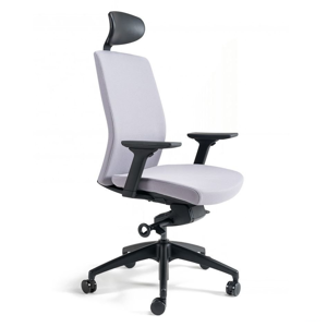 Kancelářská ergonomická židle BESTUHL J2 SP — více barev, s podhlavníkem Šedá 206