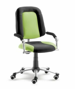 Rostoucí dětská židle na kolečkách Mayer FREAKY SPORT – s područkami Aquaclean zelená/černá 2430 08 396