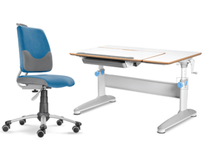 Dětský set Actikid A3 EXPERT - modrý, set židle + stůl