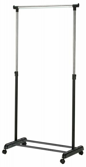 Stojanový věšák CORONEL – 94 cm (+76) černá