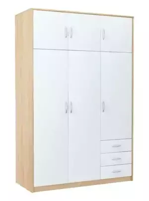 Casarredo Šatní skříň VIKA 6D3SZ dub sonoma/bílá