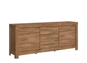 BRW Gent komoda KOM2D3S/9/20, dub stirling
