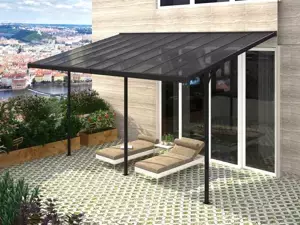 Rojaplast BRUCE J pergola – ŠEDÝ polykarbonát