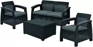 Keter Zahradní set CORFU BOX - antracit