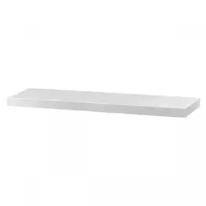 Autronic Nástěnná polička 90 cm, bílá - vysoký lesk P-013 WT