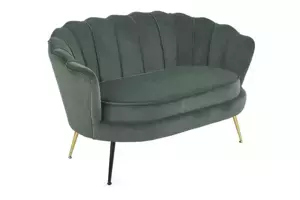 Halmar Dvojsedák AMORINITO XL - tmavě zelená/zlatá
