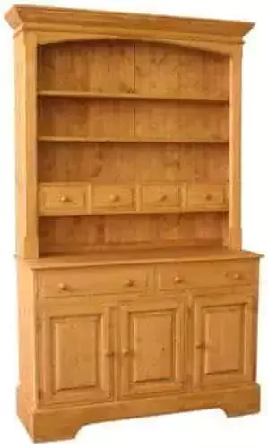 Unis Dřevěná kredenc otevřená 00140