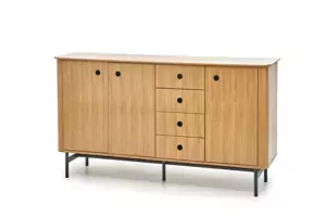 Halmar Komoda SMART KM-1, dub/černá