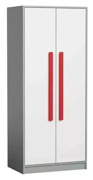 Casarredo Šatní skříň GYT 1 antracit/bílá/červená