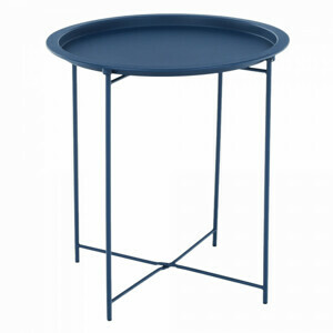 Tempo Kondela Příruční stolek s odnímatelným tácem RENDER - tmavě modrý