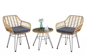 Casarredo Zahradní set VARDEN 2+1 – hnědý