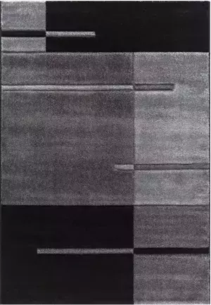 Ayyildiz Kusový koberec Hawaii 1310 – šedá/černá 80x150 cm