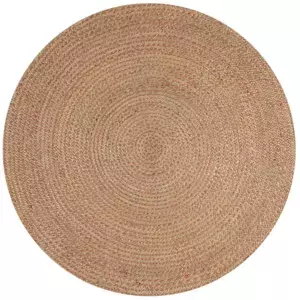 Flair Rugs Kusový koberec Capri Jute Natural/Coral kruh 180x180 (průměr) kruh