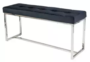 Casarredo Čalouněná lavice FESTINA I černá látka/chrom