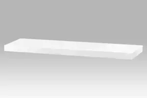 Autronic Polička 80cm P-005 WT - Bílá lesk