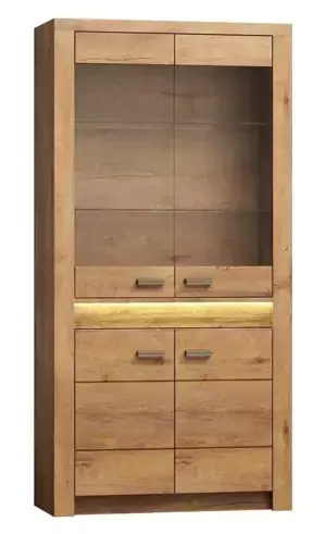 Casarredo Vitrína INDIANAPOLIS I-3 jasan světlý