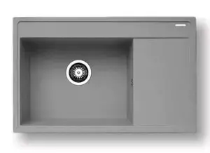Casarredo Pyragranitový dřez CAMEA 1B 1D LH (79x50) grey