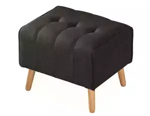 Casarredo Čalouněný taburet TURTLE šedá/dub natural