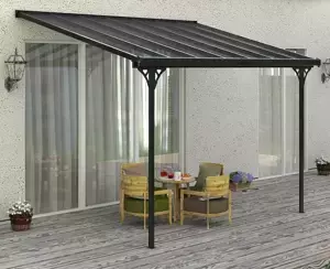 Rojaplast BRUCE F pergola – ŠEDÝ polykarbonát