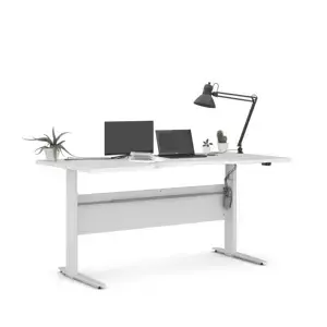Falco Výškově nastavitený psací stůl Office 474/448 bílá/bílá