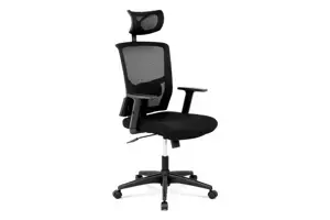 Autronic Kancelářská židle s podhlavníkem KA-B1013 BK