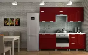 Falco Kuchyňská linka Dalliance 220 - bordo lesk/KRF